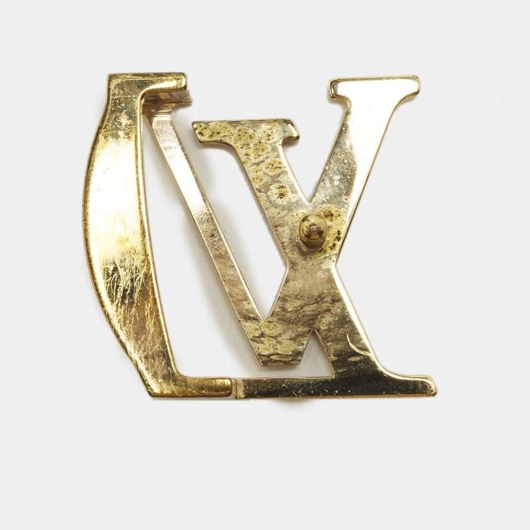 Pre Owned Louis Vuitton LV Initiales Reversible 95CM Black Taurillon Leather