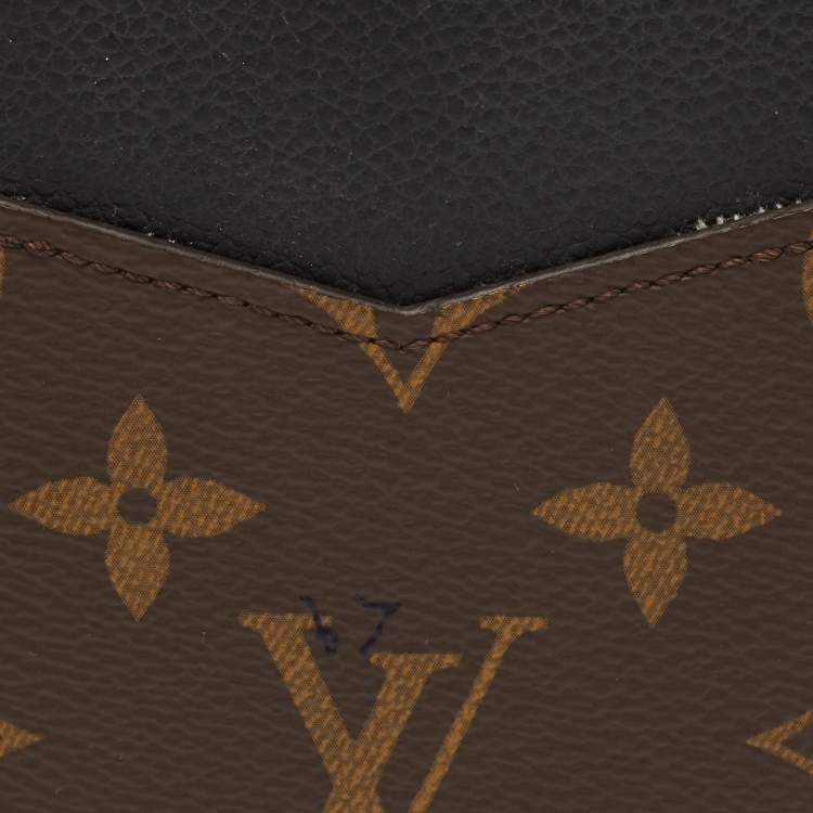 Pre Owned Louis Vuitton Bumper Pallas iPhone 15 Pro Max Cover Black Coated Canvas and Leather