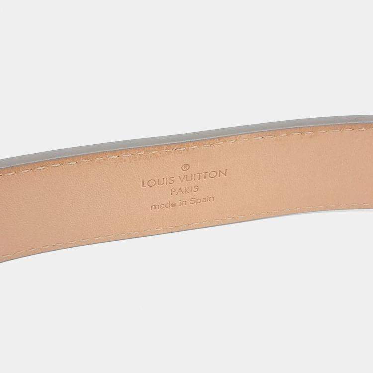 Pre Owned Louis Vuitton White Epi Belt