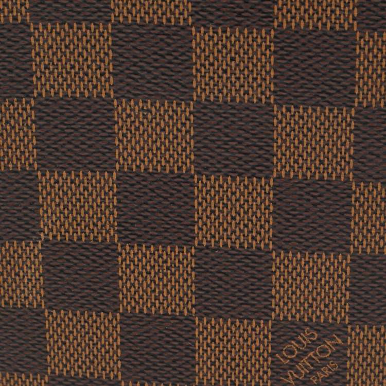 Pre Owned Louis Vuitton Passport Cover Damier Ebene Canvas