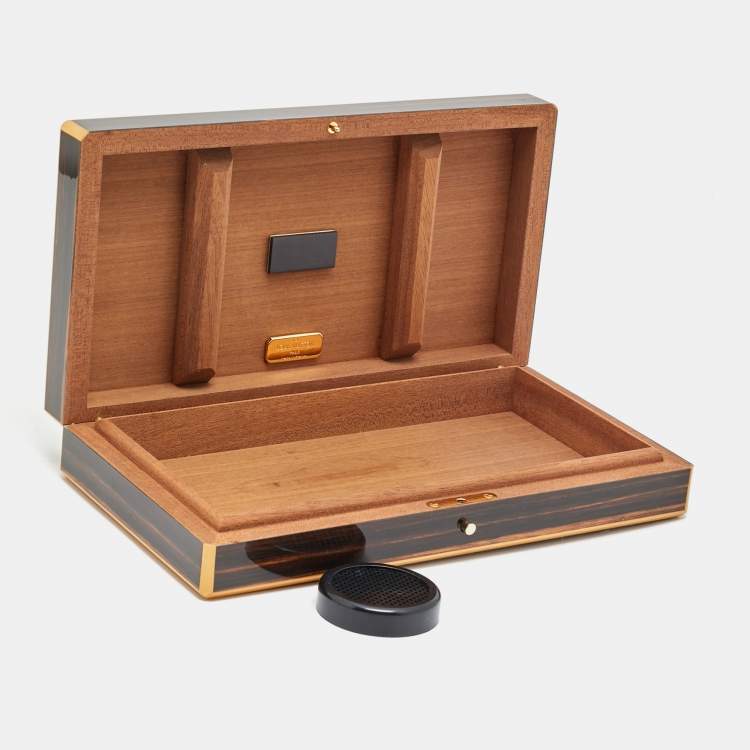 Pre Owned Louis Vuitton Coffret de Voyage Travel Humidor Brown Mahagony Wood