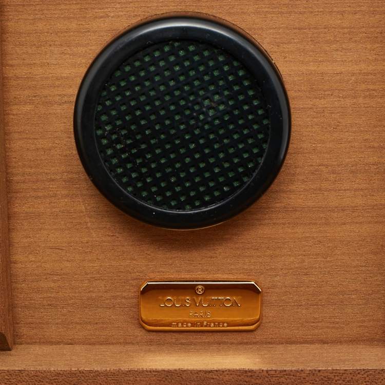 Pre Owned Louis Vuitton Coffret de Voyage Travel Humidor Brown Mahagony Wood