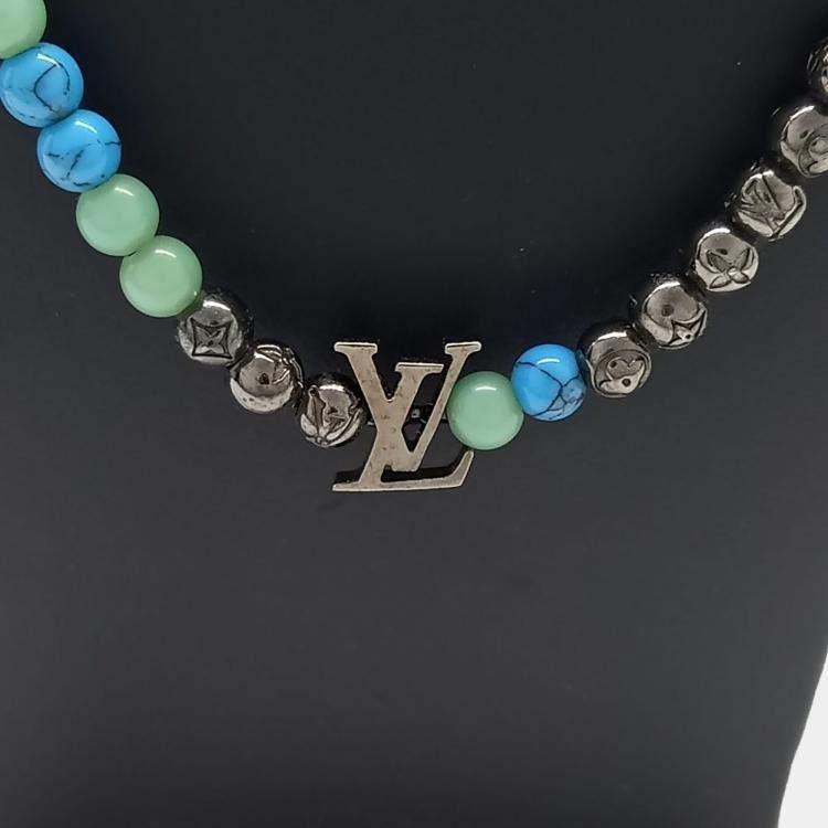 Pre Owned Louis Vuitton Collier Lv Beaded Necklace