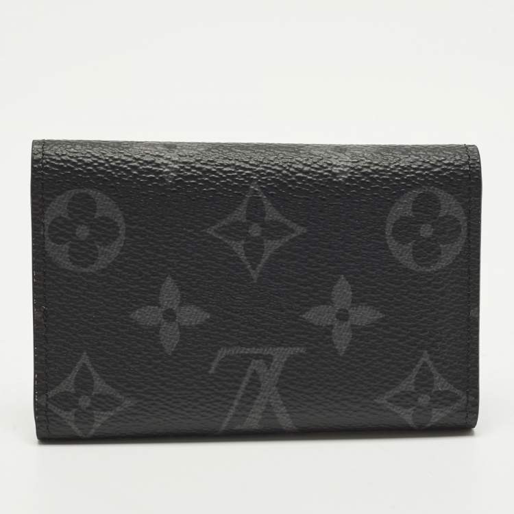 Pre Owned Louis Vuitton 6 Key Holder Monogram Eclipse Canvas
