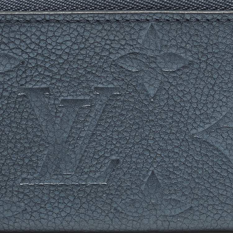 Pre Owned Louis Vuitton Key Pouch Blue Monogram Empreinte Leather