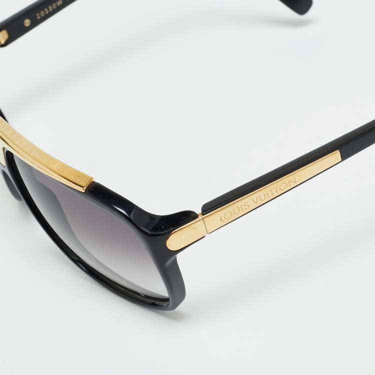 Pre Owned Louis Vuitton Black Gradient Z0350W Evidence Millionaire Square Sunglasses