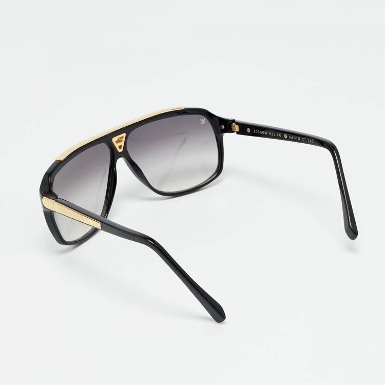 Pre Owned Louis Vuitton Black Gradient Z0350W Evidence Millionaire Square Sunglasses