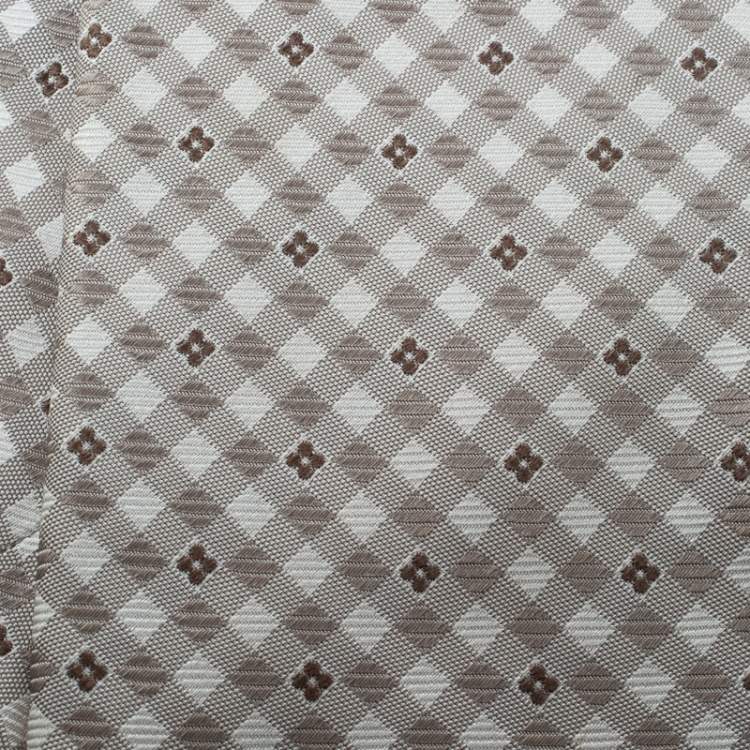 Louis Vuitton Monogram Mens Ties, Grey