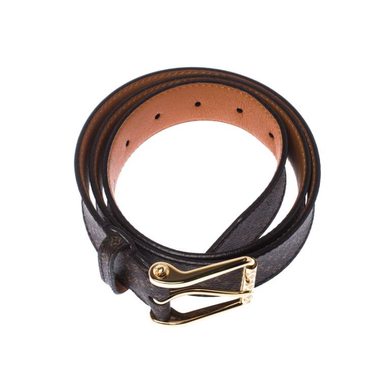 مملوكة مسبقًا Louis Vuitton Monogram Canvas Buckle Belt 90CM