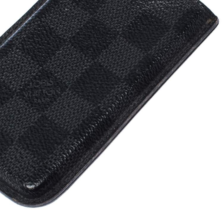 Pre Owned Louis Vuitton Damier Graphite Canvas iPhone 4 Cover