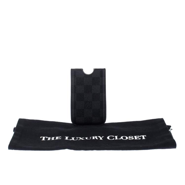 Pre Owned Louis Vuitton Damier Graphite Canvas iPhone 4 Cover