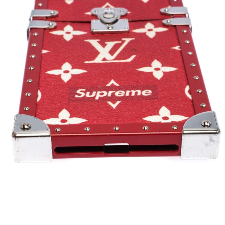 Pre Owned Louis Vuitton x Supreme Monogram Eye Trunk iPhone 7 Plus Case