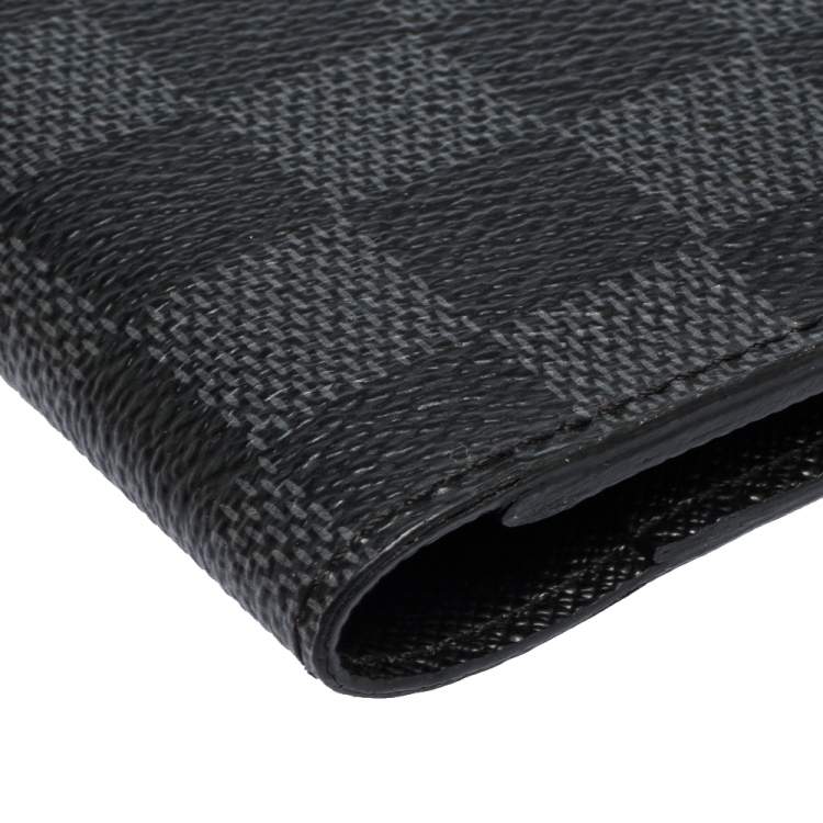 Pre Owned Louis Vuitton Damier Graphite Canvas Passport Holder