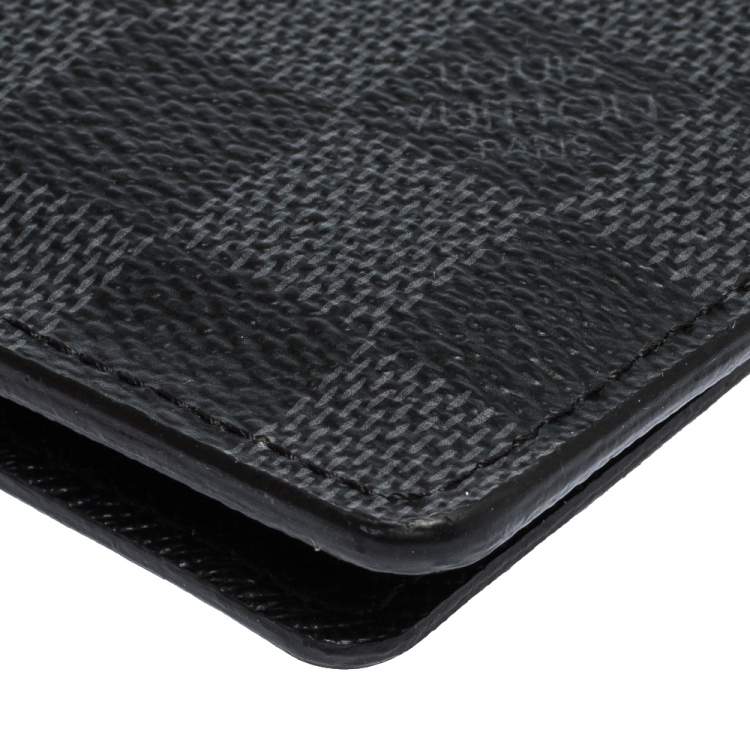 Pre Owned Louis Vuitton Damier Graphite Canvas Passport Holder