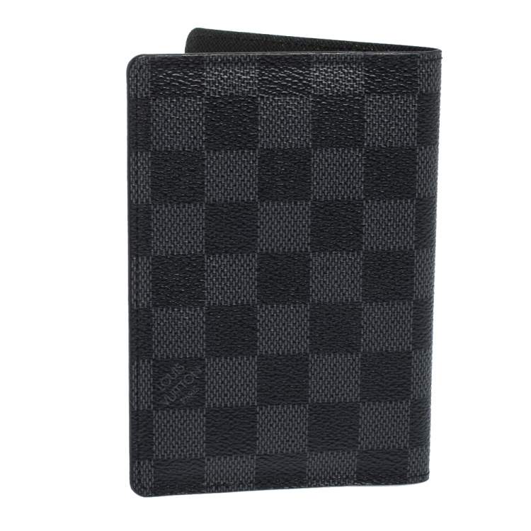 Pre Owned Louis Vuitton Damier Graphite Canvas Passport Holder