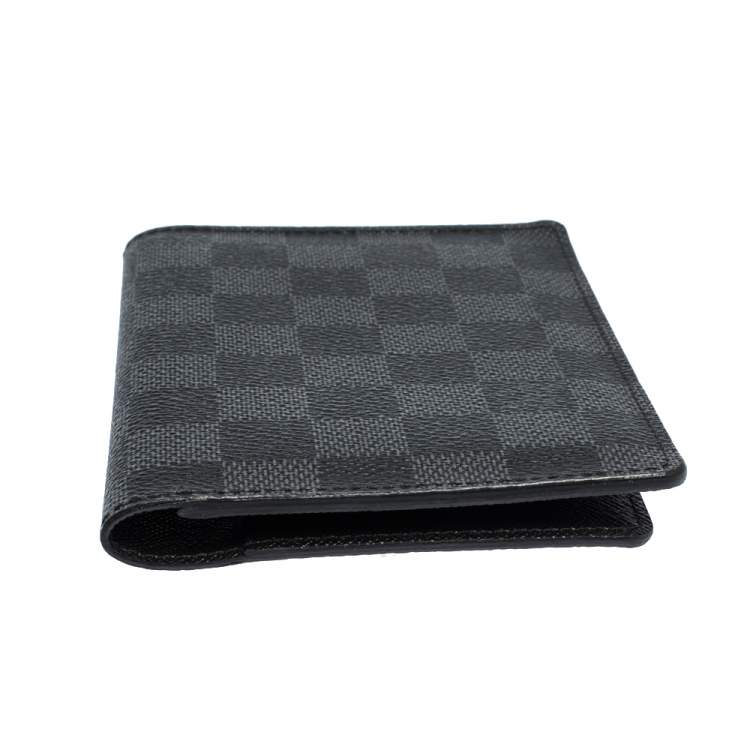 Pre Owned Louis Vuitton Damier Graphite Canvas Passport Holder