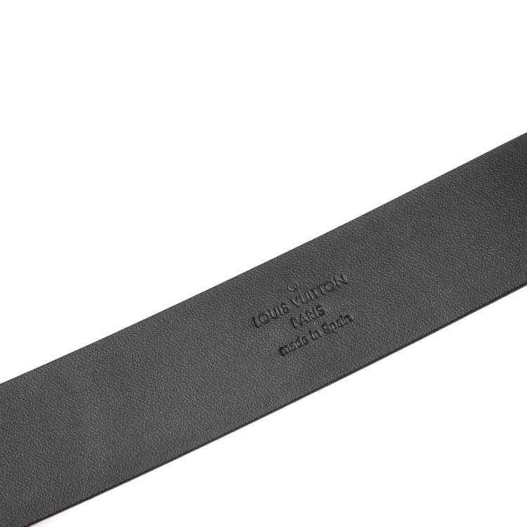 مملوكة مسبقًا Louis Vuitton Black Leather Neogram Belt 95CM