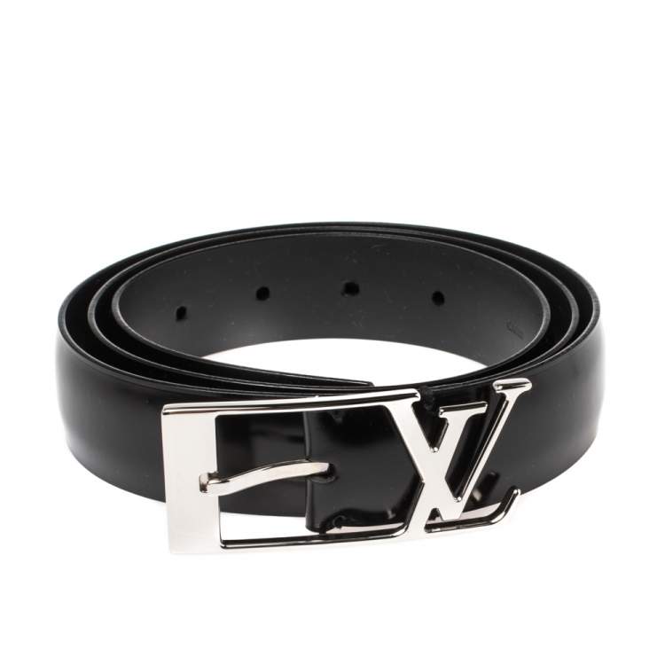 Louis Vuitton Black Leather Neogram Belt 95CM Louis Vuitton