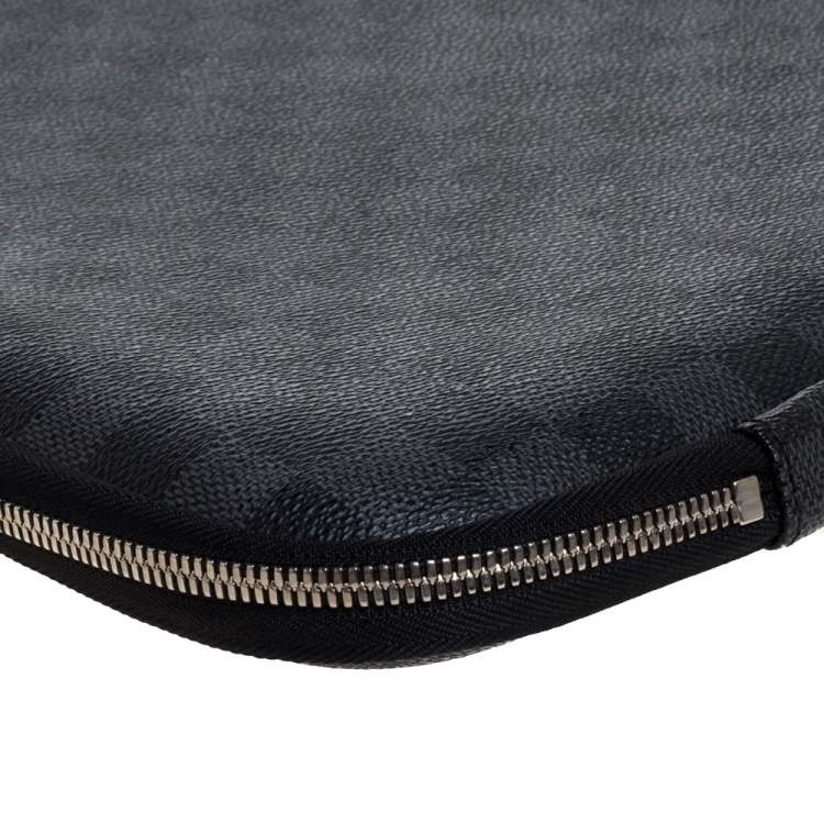 Pre Owned Louis Vuitton Damier Graphite Canvas Laptop Sleeve