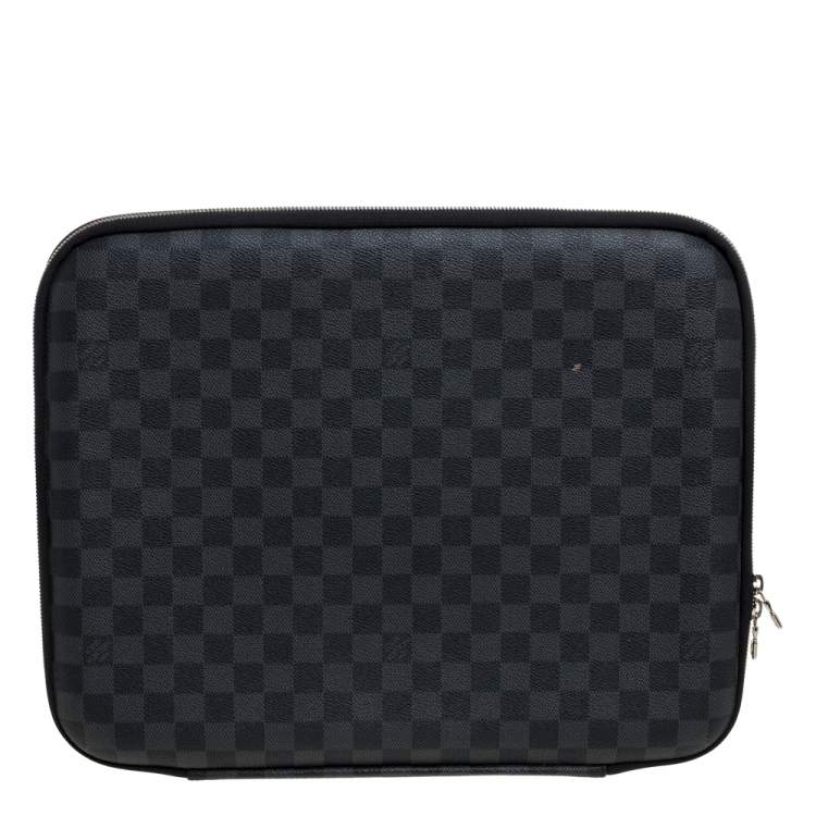 Pre Owned Louis Vuitton Damier Graphite Canvas Laptop Sleeve