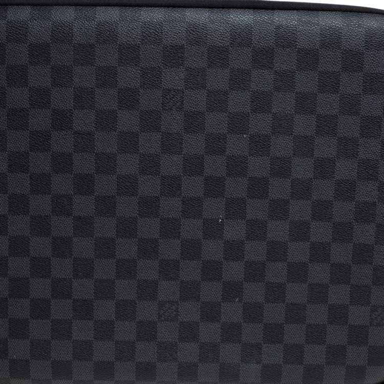 Pre Owned Louis Vuitton Damier Graphite Canvas Laptop Sleeve
