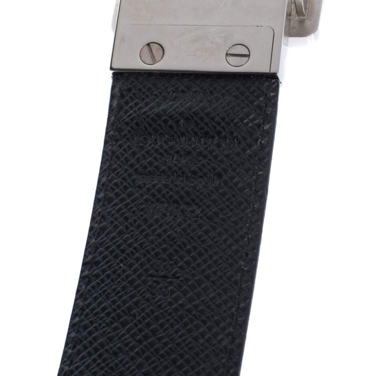 Pre Owned Louis Vuitton Damier Graphite Canvas Inventeur Reversible Belt 95CM