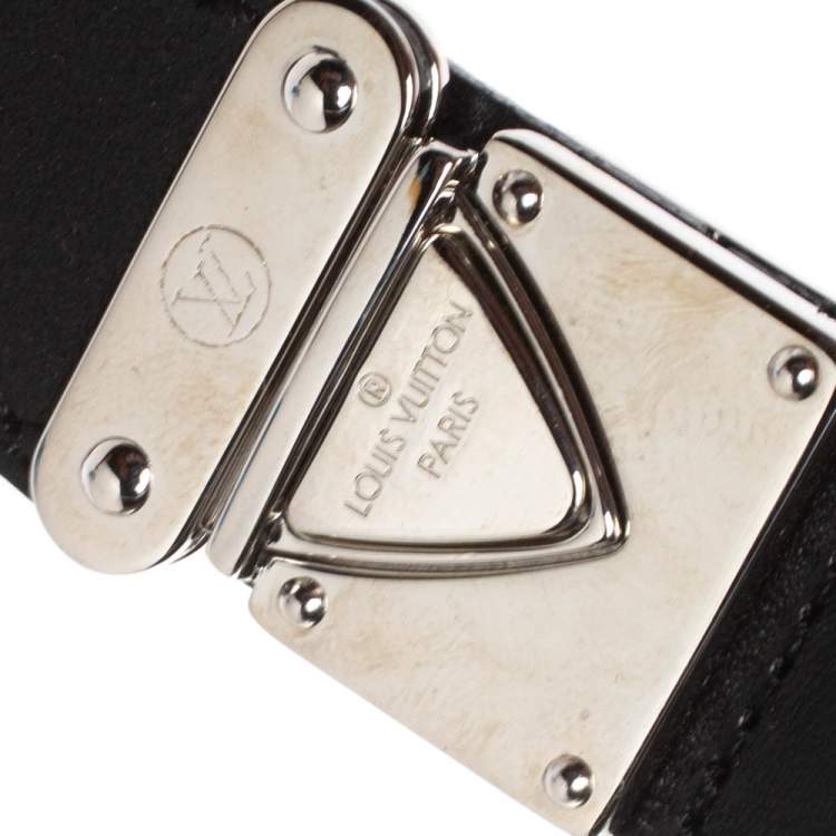 Pre Owned Louis Vuitton Black Leather Valet Key Chain     