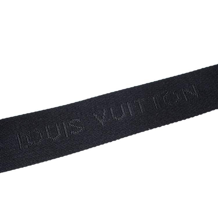 Pre Owned Louis Vuitton Black Canvas Shoulder Bag Strap