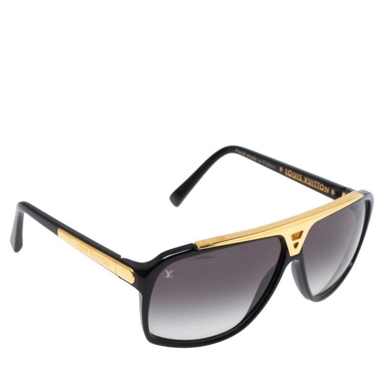 Louis Vuitton Black & Gold solbriller