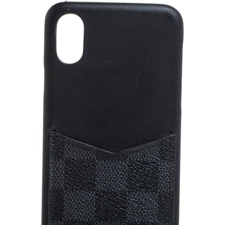 Pre Owned Louis Vuitton Damier Graphite Canvas iPhone X/XS Bumper Case