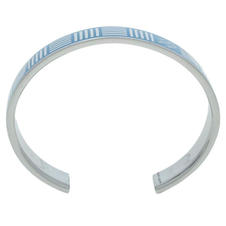 Pre Owned Louis Vuitton Damier Blue Cuff Bracelet