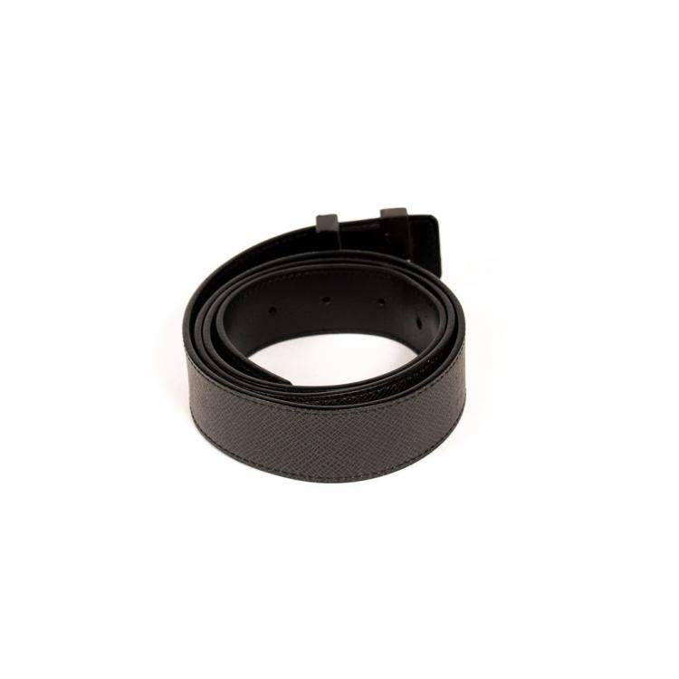 Pre Owned Louis Vuitton Taiga Leather Initiales Belt Size 100 Cm