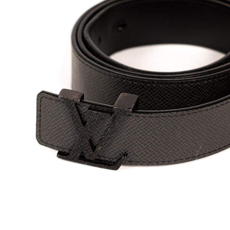 Pre Owned Louis Vuitton Taiga Leather Initiales Belt Size 100 Cm
