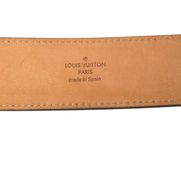 Pre Owned Louis Vuitton Monogram Canvas Trunks and Bags Belt 90CM