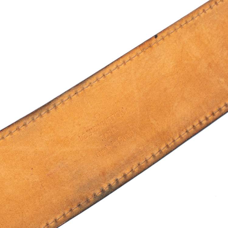 مملوكة مسبقًا Louis Vuitton Mongoram Canvas Initiales Buckle Belt 80CM