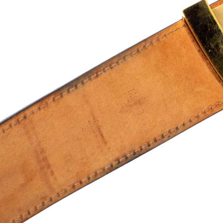 مملوكة مسبقًا Louis Vuitton Mongoram Canvas Initiales Buckle Belt 80CM