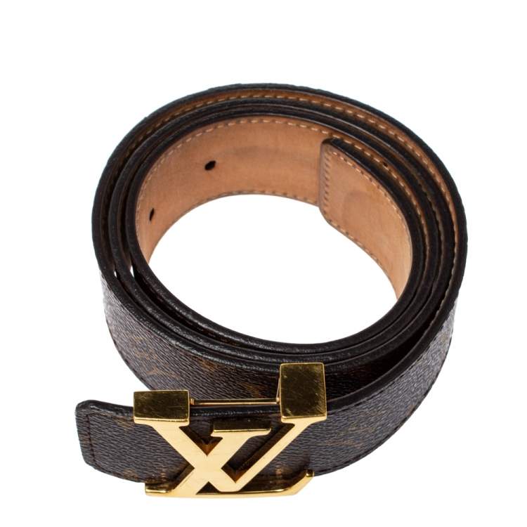 مملوكة مسبقًا Louis Vuitton Mongoram Canvas Initiales Buckle Belt 80CM