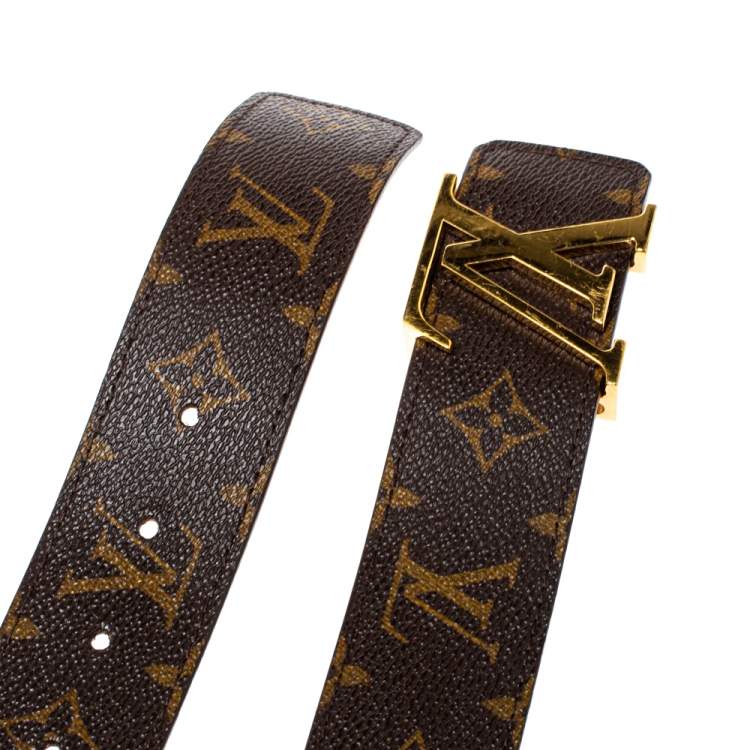 مملوكة مسبقًا Louis Vuitton Mongoram Canvas Initiales Buckle Belt 80CM