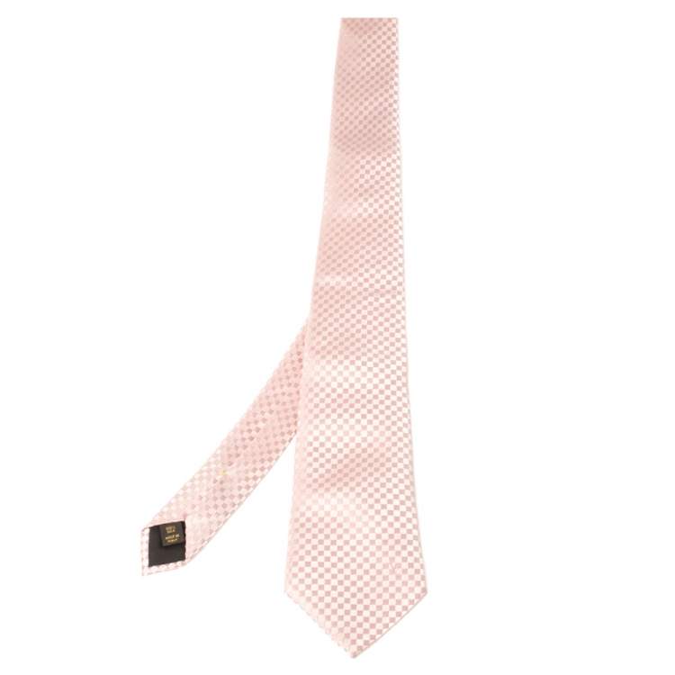 louis vuitton pink tie