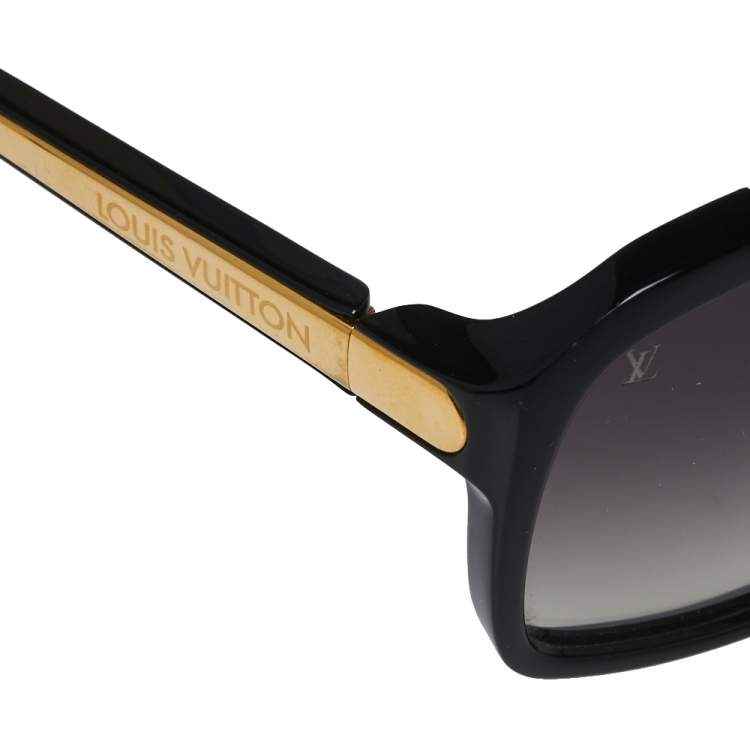 Pre Owned Louis Vuitton Black /Purple Gradient Z0350W Evidence Millionaire Square Sunglasses