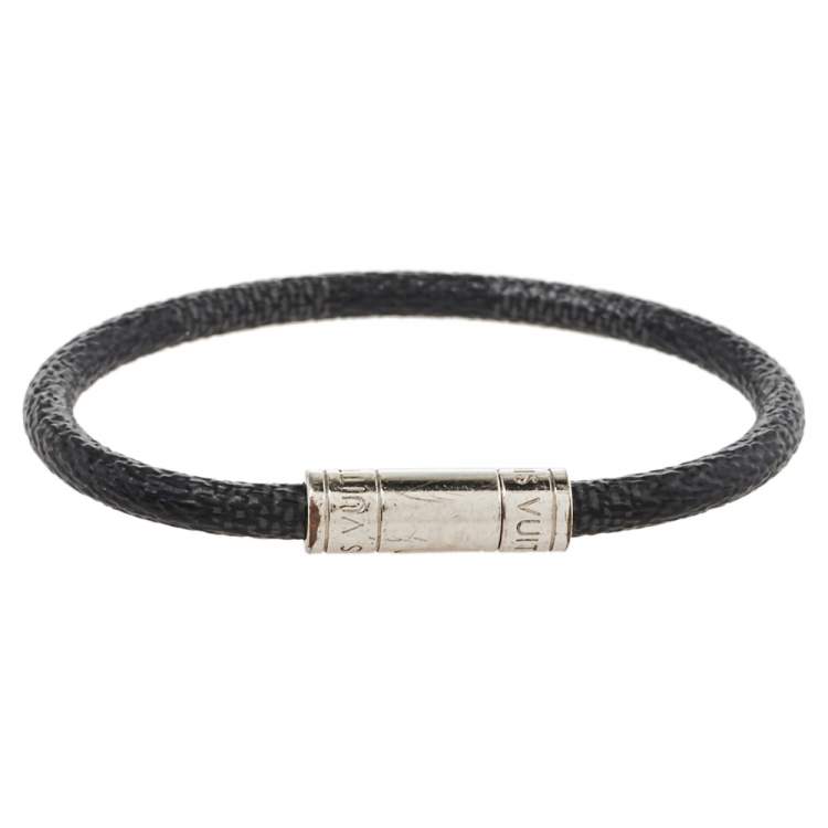 Louis Vuitton Charcoal Grey Keep It Black Damier Canvas Bracelet Louis  Vuitton