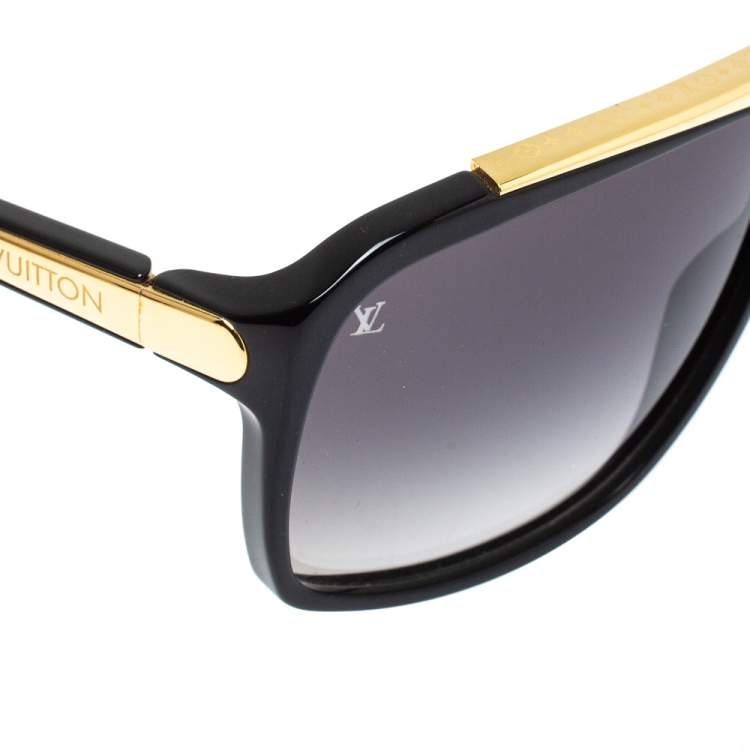 Pre Owned Louis Vuitton Black / Grey Gradient Z0350W Evidence Square Sunglasses