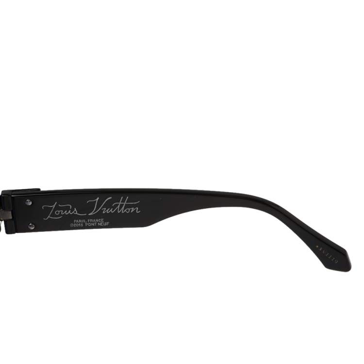 Pre Owned Louis Vuitton Black Tone/Blue Z1277W 1.1 Millionaires Sunglasses