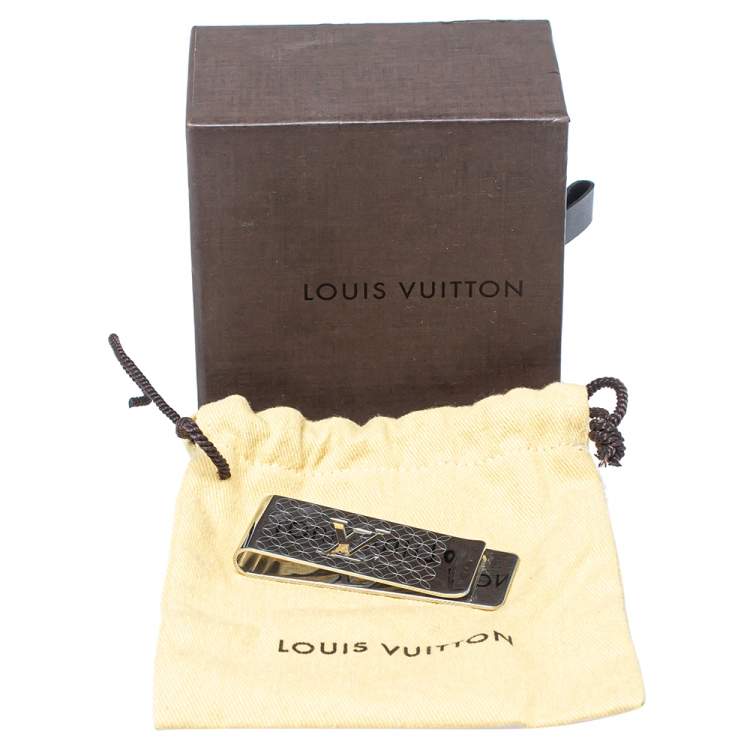 Pre Owned Louis Vuitton Champs Elysees Silver Tone Bill Clip