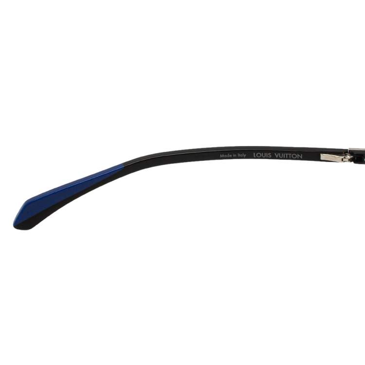 مملوكة مسبقًا Louis Vuitton Blue & Black / Grey Z1022W LV Player Aviator Sunglasses