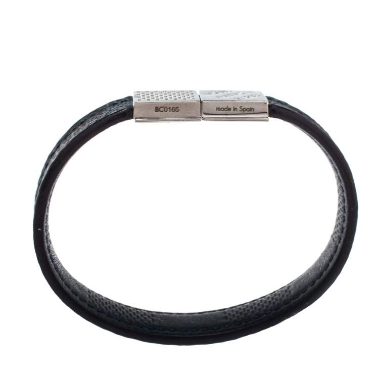 Pre Owned Louis Vuitton Black Damier Ebene Pull It Bracelet