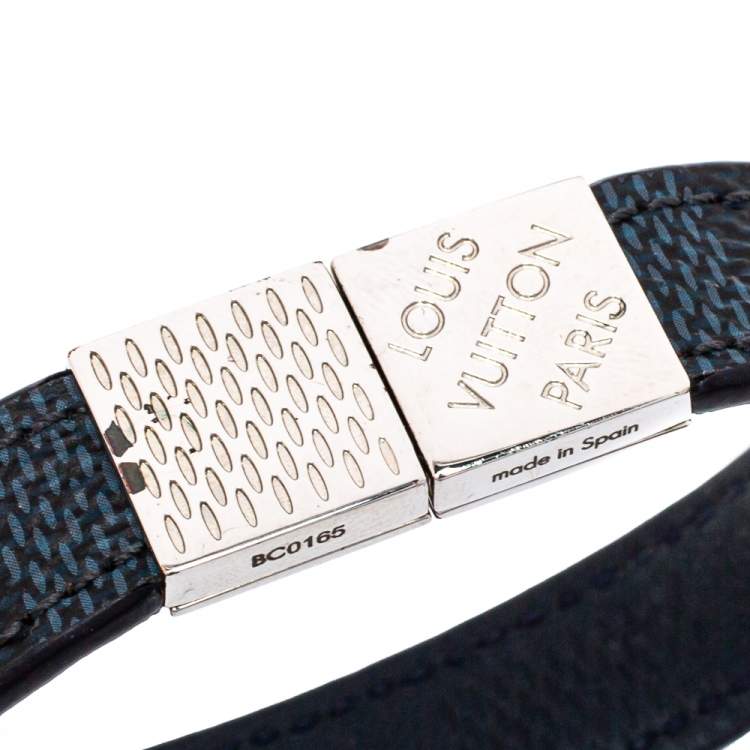 Pre Owned Louis Vuitton Black Damier Ebene Pull It Bracelet
