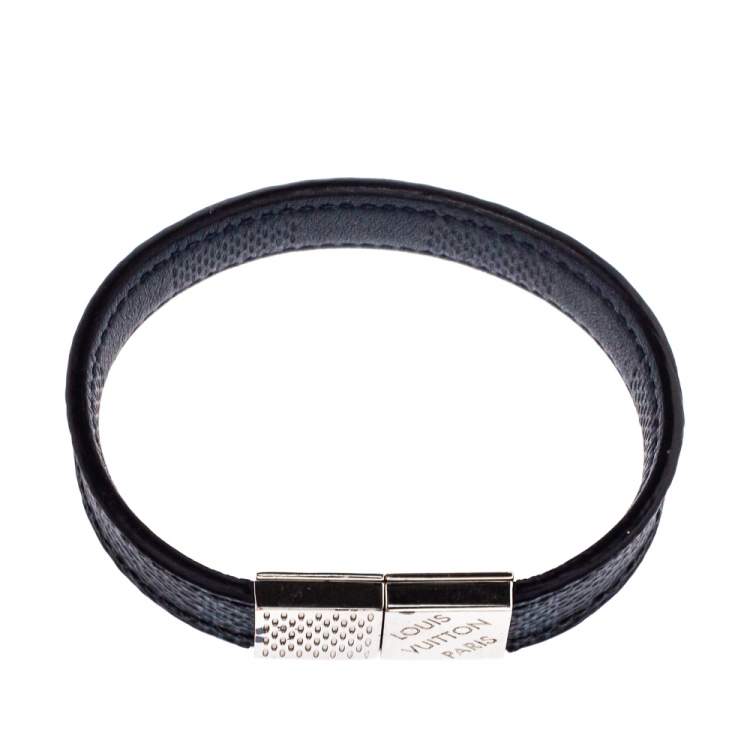 Pre Owned Louis Vuitton Black Damier Ebene Pull It Bracelet