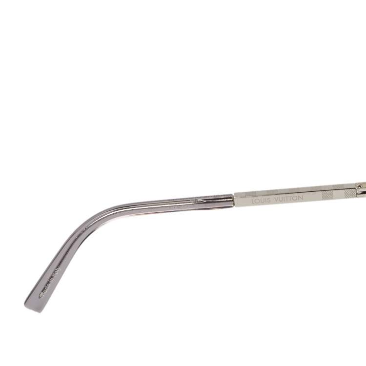 Pre Owned Louis Vuitton Silver Tone/ Grey Gradient Z0260U Attitude Square Sunglasses