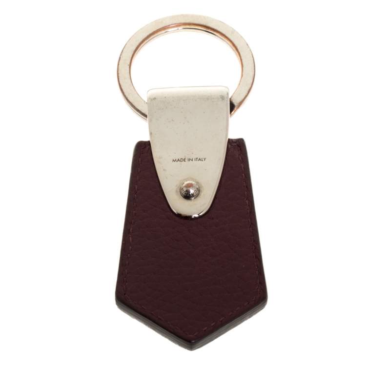 Pre Owned Louis Vuitton Burgundy Leather Key Holder